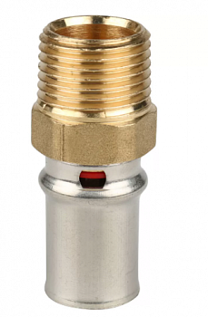 SFP-0001-001216 STOUT Переходник с наружной резьбой 1/2 х16 для металлопластиковых труб прессовой