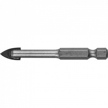 ЗУБР 8мм,2х кромка,HEX 1/4, Сверло по стеклу и кафелю (29840-08)