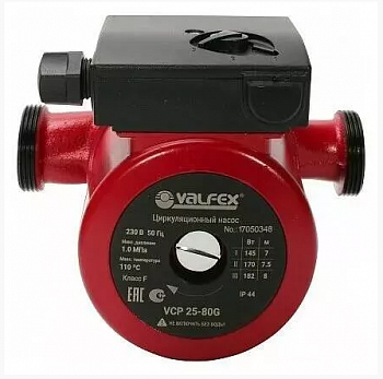 Насос циркуляционный VALFEX VCP 25-80 180, с гайками