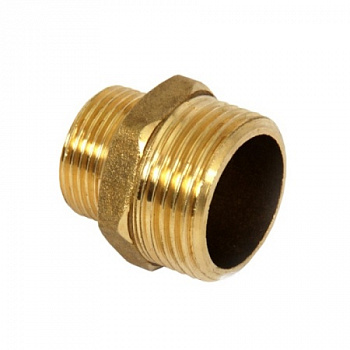 Ниппель перех 3/4" - 1/2" ш/ш ЛАТ никель 20-15