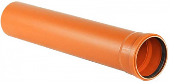 НПВХ Труба SN4 110*3,2*2000 наружная (рыжая) Хемкор (50)