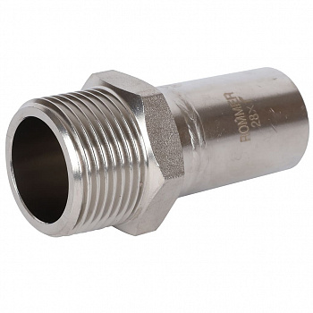 RSS-0024-000281 ROMMER, Вставка переходная НПр-НР,28х1  из нержавеющей стали прессовой