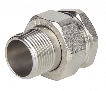 Переходник со сгоном 1'' прямой VRT® (конус) никель