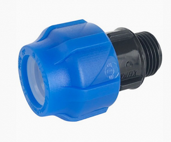 Муфта обжим ф25*1" нар ПНД VALFEX (35/140)