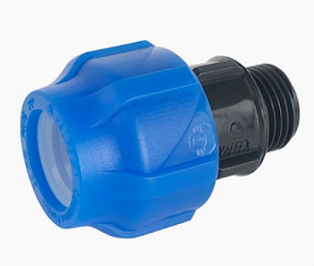 Муфта обжим ф32 *1/2" нар ПНД VALFEX (25/100)